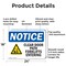 Signmission Clear Door Path Forklifts Entering, 24 in W x Rectangle, Aluminum OS-2PACK-NS-A-1824-L-10660 - alternate 7